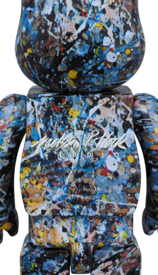 BEARBRICK JACKSON POLLOCK STUDIO 400％