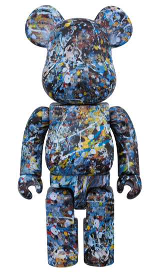 BEARBRICK JACKSON POLLOCK STUDIO 400％