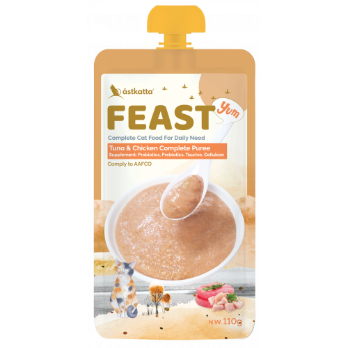 Astkatta – Feast 鮮肉盛宴營養主食包 (吞拿魚雞肉) Tuna and Chicken Puree 110g