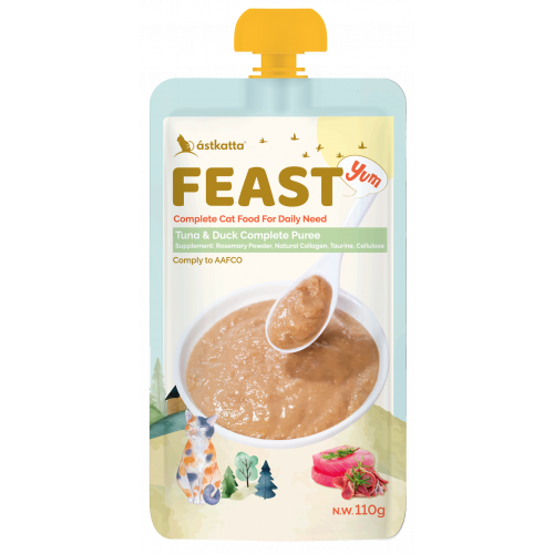 Astkatta – Feast 鮮肉盛宴營養主食包 (吞拿魚鴨肉) Tuna and Duck Puree 110g