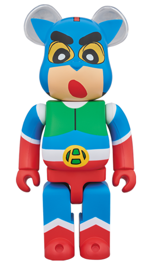 BEARBRICK 蠟筆小新 動感超人 アクション仮面しんちゃん 400%