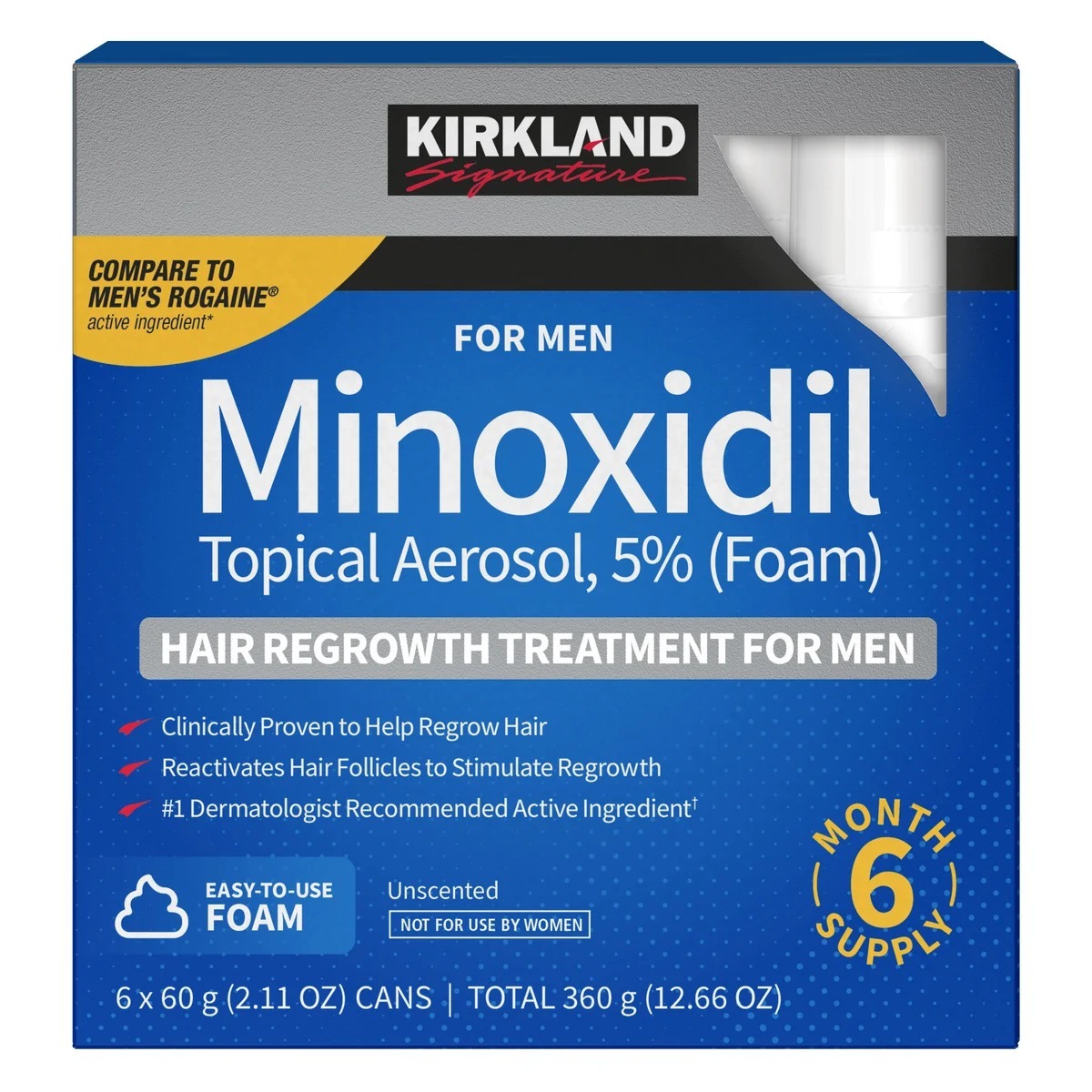 【預購】Kirkland Signature G061004 米諾地爾泡沫生髮劑（男士專用）