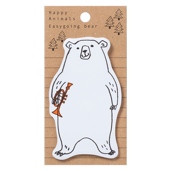 白熊 30枚 造型便利貼 memo｜日本 Gakken