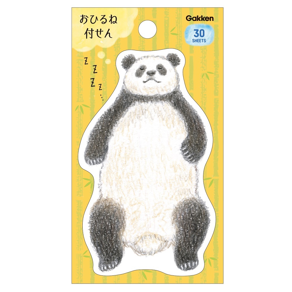 熊貓 30枚 造型便利貼 memo｜日本 Gakken