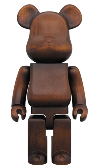 BEARBRICK カリモク MODERN FURNITURE WOOD 400%