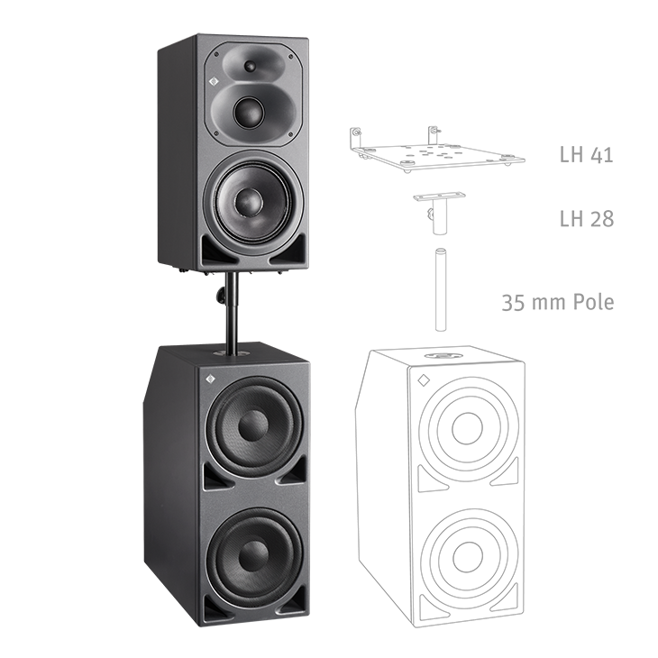 Neumann Mounting Example  KH 420 on a KH 870 sub (2)
