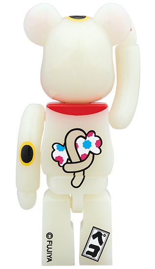 BEARBRICK 牛奶妹 蓄光 招財貓 MILKY GID Ver. ペコちゃん 100% & 400%