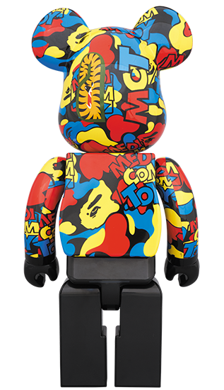 BEARBRICK MEDICOM TOY BAPE CAMO SHARK 400%