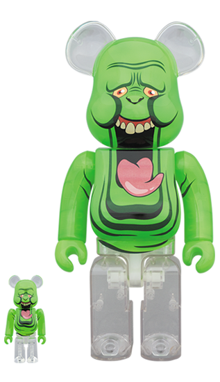 BEARBRICK SLIMER (GREEN GHOST) 100% & 400%