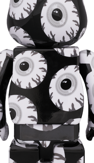 BEARBRICK MISHKA MONOCHROMATIC 100% & 400%