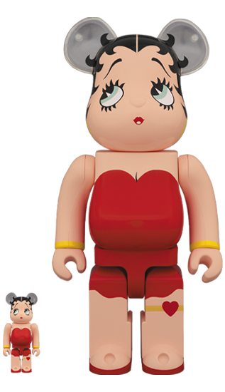 BEARBRICK BETTY BOOP (RED Ver.) 100% & 400%