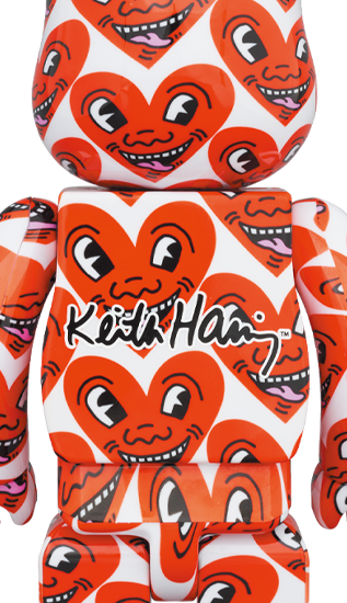 BEARBRICK KEITH HARING #6 100% & 400%