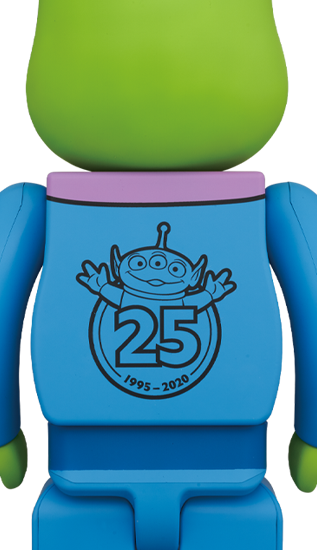 BEARBRICK TOY STORY ALIEN 三眼仔 100% & 400%