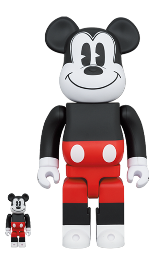 BEARBRICK MICKEY MOUSE (R&W 2020 Ver.) 100% & 400%