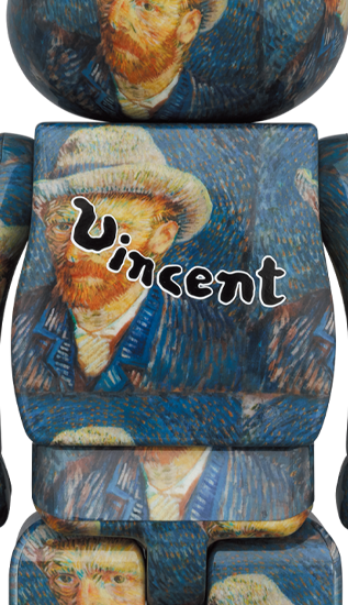 BEARBRICK「VAN GOGH MUSEUM」SELF-PORTRAIT WITH GREY FELT HAT 100% & 400%