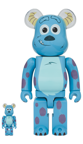 BEARBRICK MONSTERS INC. SULLEY 100% & 400%