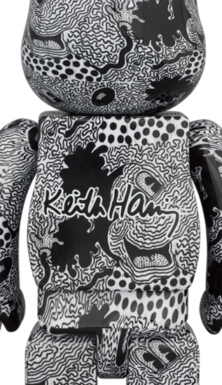BEARBRICK KEITH HARING MICKEY MOUSE 100% & 400%
