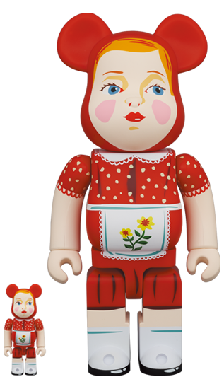BEARBRICK NATHALIE LETE CHAPERON ROUGE 100% & 400%