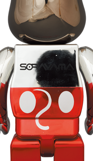 BEARBRICK HAJIME SORAYAMA FUTURE MICKEY (2nd COLOR Ver.) 100% & 400%