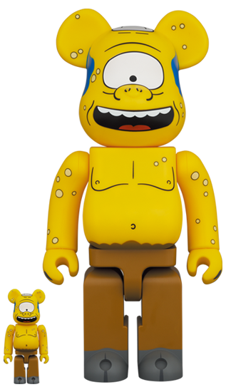 BEARBRICK THE SIMPSONS CYCLOPS WIGGUM 100% & 400%