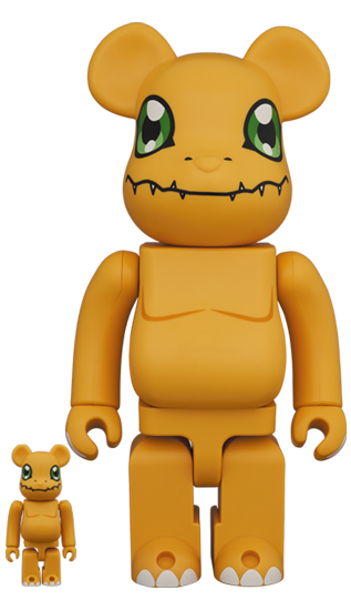 BEARBRICK 亞古獸 AGUMON アグモン 100% & 400%