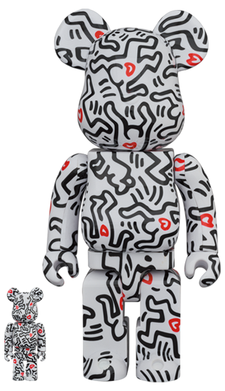 BEARBRICK KEITH HARING #8 100% & 400%