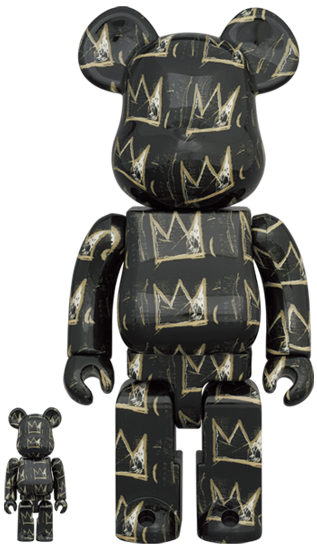 BEARBRICK JEAN-MICHEL BASQUIAT #8 100% & 400%