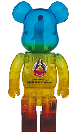 BEARBRICK SPACE SHUTTLE LAUNCH Ver. 100% & 400%