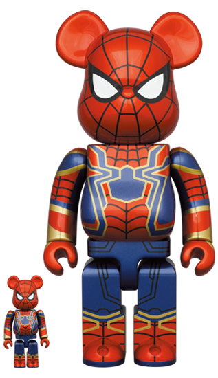 BEARBRICK IRON SPIDER 100% & 400%