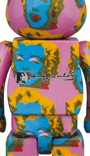 BEARBRICK ANDY WARHOL MARILYN MONROE #2 100% & 400%