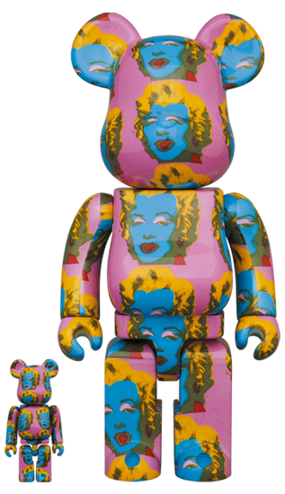 BEARBRICK ANDY WARHOL MARILYN MONROE #2 100% & 400%