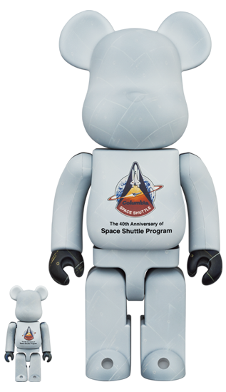 BEARBRICK SPACE SHUTTLE 100% & 400%