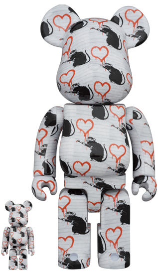 BEARBRICK LOVE RAT 100% & 400%
