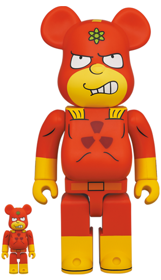 BEARBRICK THE SIMPSONS RADIOACTIVE MAN 100% & 400%