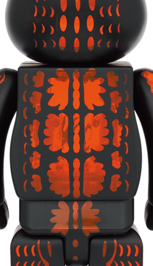 BEARBRICK GODZILLA (CLEAR ORANGE Ver.) ゴジラVSデストロイア版 100% & 400%