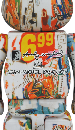 BEARBRICK ANDY WARHOL × JEAN-MICHEL BASQUIAT #4 400%