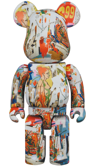 BEARBRICK ANDY WARHOL × JEAN-MICHEL BASQUIAT #4 400%