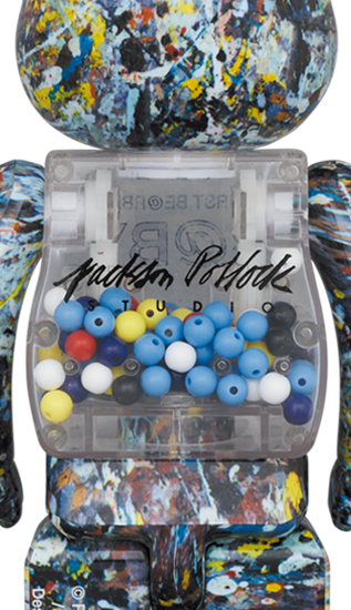 BEARBRICK MY FIRST BABY JACKSON POLLOCK STUDIO 100% & 400%