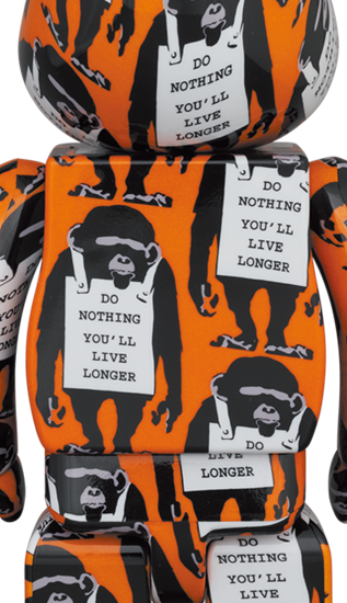 BEARBRICK MONKEY SIGN 100% & 400%