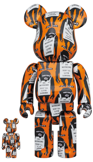 BEARBRICK MONKEY SIGN 100% & 400%