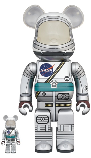 BEARBRICK PROJECT MERCURY ASTRONAUT 100% & 400%