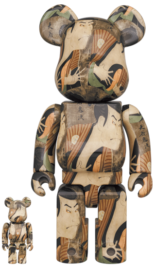 BEARBRICK 東洲斎写楽「三代目大谷鬼次の奴江戸兵衛」100% & 400%