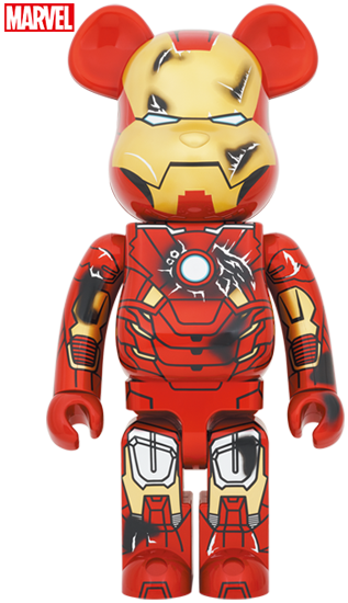 BEARBRICK IRON MAN MARK VII MK 7 DAMAGE Ver. 400%