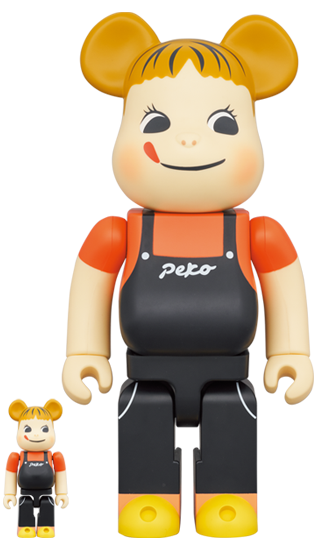 BEARBRICK COFFEE MILKY ペコちゃん コーヒーミルキー 牛奶妹 100% & 400%