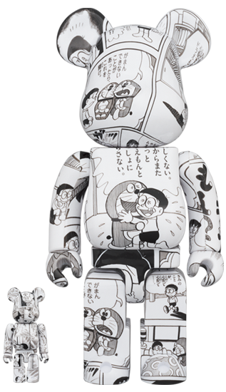 BEARBRICK DORAEMON COMIC Ver. ドラえもん コミック Ver. 100% & 400%