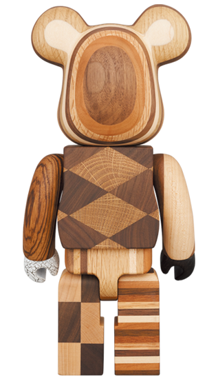 BEARBRICK カリモク MIX WOOD 400%