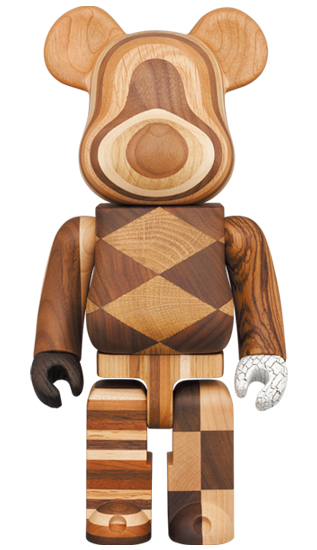 BEARBRICK カリモク MIX WOOD 400%