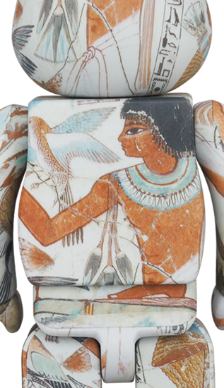 BEARBRICK THE BRITISH MUSEUM "TOMB-PAINTING OF NEBAMUN" 100% & 400%