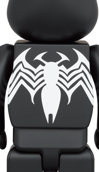 BEARBRICK SPIDER-MAN BLACK COSTUME 100% & 400%