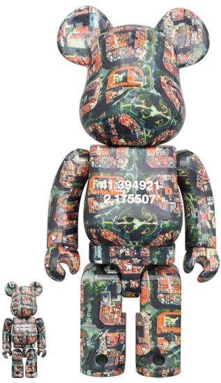 BEARBRICK BENJAMIN GRANT 「OVERVIEW」 BARCELONA 100% & 400%